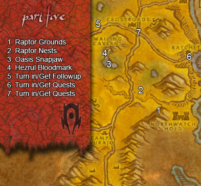 Stagnant Oasis Wow Map Guide To The Barrens (12-20)